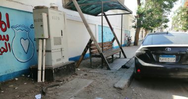 اضبط مخالفة.. انهيار جوانب غرفة تليفونات ببنى سويف يعرض المارة للخطر