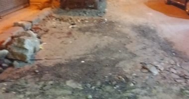 "بعد 30 يوم".. شكوى من  تلف رصف شارع رفعت بروض الفرج