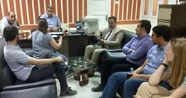 صحة أسيوط تستقبل وفد ايطالى لزيارة وتفقد أقسام ومجمع معامل مستشفي الصدر