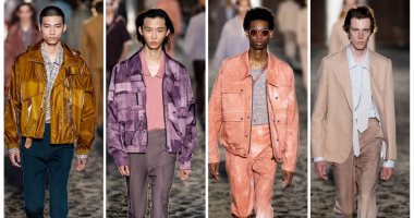 عملوا هدوم من القماش المقطع.. عرض أزياء Ermenegildo Zegna للرجال على الرمل