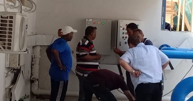 مياه القناة تراجع خطوط وشبكات مياه الشرب والصرف بإستاد الإسماعيلية قبل بطولة الأمم الأفريقية