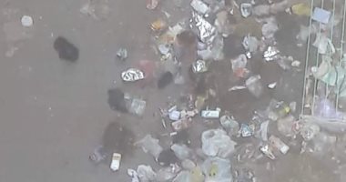 صور.. شكوى من انتشار القمامة بشارع مجمع المدارس فى بشتيل