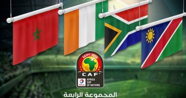 كل ما تريد معرفته عن منتخبات المجموعة الرابعة فى بطولة كأس الأمم الأفريقية.. نهائى مبكر بين المغرب وكوت ديفوار بمجموعة الموت.. لقب وحيد يزين خزائن جنوب أفريقيا.. وناميبيا تبحث عن الفوز الأول فى التاريخ