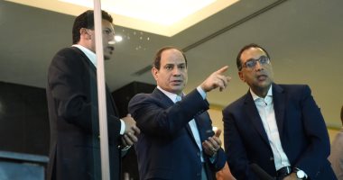 السيسى يتفقد استاد القاهرة ويطلع على أعمال التطوير والتحديث