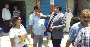 صور .. رئيس حى المنتزه يتفقد مشروعات رفع كفاءة البنية التحتية