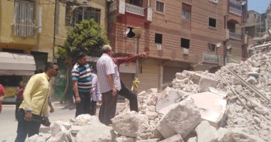 هدم العقارات الآيلة للسقوط غرب الإسكندرية حفاظا على أرواح المواطنين