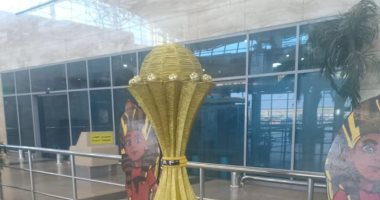 صور.. مطار القاهرة يتزين قبل انطلاق بطولة الأمم الإفريقية