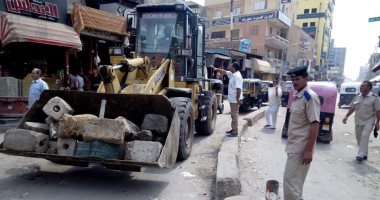 صور .. حملة لإزالة التعديات والتعديات على الأراضى الزراعية بفوه والحامول  