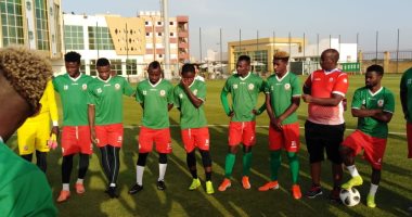 صور.. تدريب منتخب بورندى فى نادى الاتحاد السكندرى 
