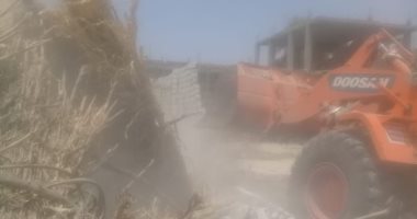 صور.. حملات لإزالة التعديات على أراضى الدولة فى الأقصر 