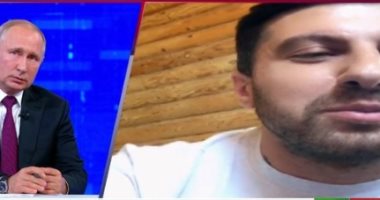 مدوّن روسى يروج خلال الخط المباشر مع بوتين لمحل شاورما يمتلكه