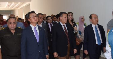 محافظ بني سويف يرافق وفدا كوريا فى زيارة لمشروع إنشاء الكلية التكنولوجية  