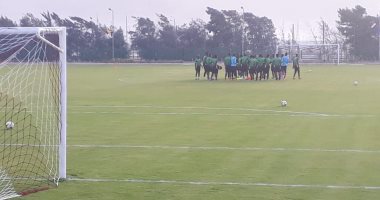 صور.. مالى يتدرب بـ"بتروسبورت السويس" استعداداً لمواجهة موريتانيا