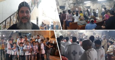 السلام لك يا مريم.. إنارة الشموع والتبرك والدعاء فى رحاب العذراء بدير الجنادلة بأسيوط.. الأقباط يحتفلون بعيد حالة الحديد.. ومطران أبو تيج يترأس موكب زفة الأيقونات.. والسيدات يطلقن الزغاريد ابتهاجا.. صور