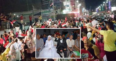 صور.. المحافظات تحتفل بفوز الفراعنة بمباراة افتتاح أمم أفريقيا..الجماهير تهتف فى الشوارع: "مصر مصر تحيا مصر".. "عرايس" بالفيوم والأقصر وبنها يؤجلون حفلات زفافهم لمشاهدة المباراة.. وفرحة الأهالى تتحول لكرنفالات 
