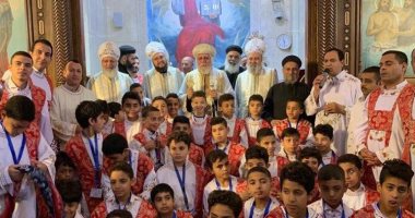 أسقف ألماظة والهجانة يرسم 40 شماسا جديدا بكنيسة مارمينا بمدينة نصر