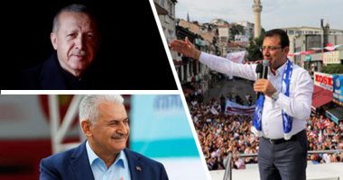 الدكتاتور العثمانى ينتهك القانون للفوز فى انتخابات إسطنبول.. الشرطة التركية توقف حافلة تضم أنصار زعيم المعارضة.. أردوغان يخترق الصمت الانتخابى بالتلويح لانتخاب مرشح حزبه.. واستطلاع للرأى يرجح كافة أوغلو