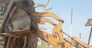 صور.. إزالة 140 حالة تعدى على الأراضى الزراعية وأملاك الدولة بالبحيرة