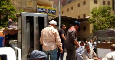 حملات لرفع الإشغالات بالمطرية وحلوان