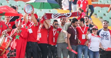 جمهور المغرب يدعم منتخب بلاده باستاد السلام ويشكر المصريين على حسن الضيافة