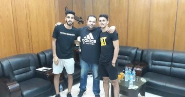 صور .. المقاصة يحصل علي خدمات "فهمى وصبيحة " ثنائي النصر 
