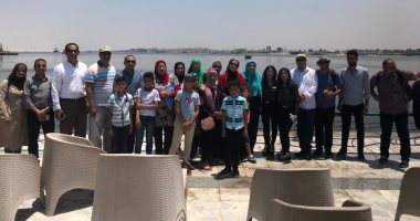 صور.. جامعة قناة السويس تنظم رحلة لقناة السويس الجديدة للطلاب الوافدين بها