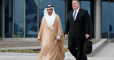 صور..بومبيو يغادر الإمارات بعد جلسة مباحثات مع ولى عهد أبو ظبى
