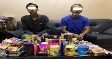 القبض على شخصين لحيازتهما ألعاب النارية فى منطقة الساحل
