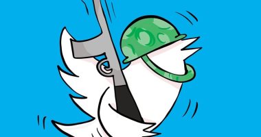 كاريكاتير الصحف الكويتية  .. استخدام "تويتر" فى التحريض على الحرب