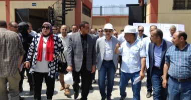 صور ..محافظ البحيرة ووفد التنمية المحلية يتفقدون محطة مياه الشرب بكفرالدوار