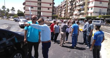 صور.. تطوير محيط مستشفى النصر ببورسعيد استعداداً لإطلاق التأمين الصحى الجديد