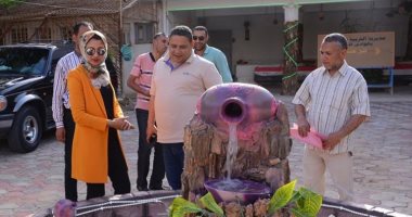 حنان مجدي نائب محافظ الوادى الجديد تتفقد الفصول الفندقيه للتعليم المزدوج