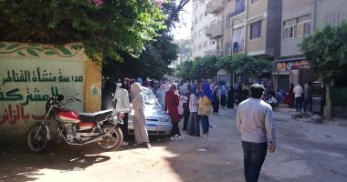 بدء دخول طلبة الثانوية العامة لجان منشأة القناطر بالجيزة وتشديدات أمنية.. صور