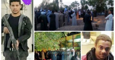 صور.. المئات يشيعون جثمانى الشهيدين مصطفى عدلى ومصطفى رمضان بأسوان