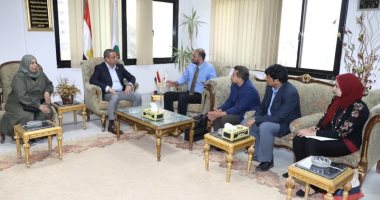 محافظ سوهاج يلتقى وفد الصندوق الدولى للتنمية الزراعية  
