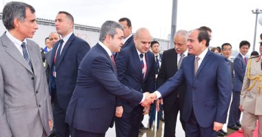 الرئيس السيسى يصل أوساكا اليابانية للمشاركة فى قمة مجموعة العشرين 
