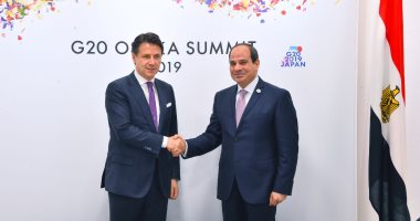 السيسى يجدد لرئيس وزراء إيطاليا تأكيد سعى مصر للتوصل للحقيقة بقضية "ريچينى"