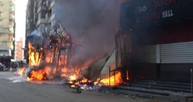 السيطرة على حريق داخل معرض وملاهى فى الهرم دون إصابات