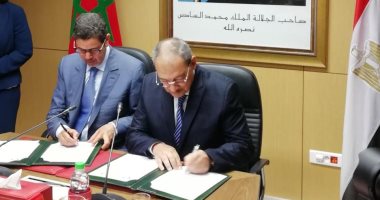 النائب العام يوقع مذكرة تفاهم مع نظيره المغربى للتعاون القضائى 