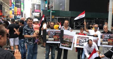صور .. المصريون بنيويورك يحتفلون بذكرى ثورة 30 يونيو