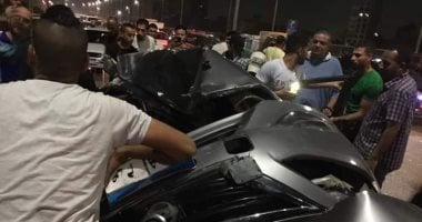 مصرع شخص وإصابة 2 فى انقلاب سيارة بطريق السويس الصحراوى