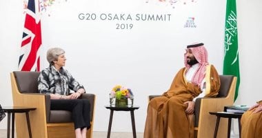 ولى العهد السعودى يلتقى تيريزا ماى لبحث مستجدات الأوضاع فى المنطقة
