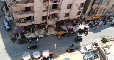 الباعة الجائلين تزعج أهالى شارع بديع بروض الفرج :مشاجرات مستمرة واشغال للطريق