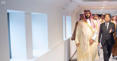 ولى العهد السعودى يحضر عرضا مرئيا فى متحف هيروشيما التذكارى للسلام