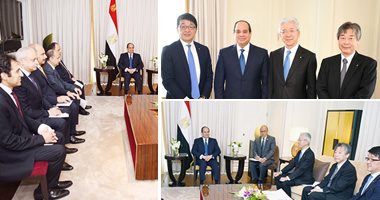 السيسي يلتقى رئيس "تويوتا تسوشو".. ويؤكد أهمية اليابان كشريك استراتيجى للقاهرة.. "إيشيرو كاشيتانى" يعلن استطلاع الفرص المتاحة للتوسع فى أنشطة الشركة بمصر.. وتعظيم مشروعاتها بصناعة السيارات والبترول