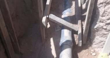 مواسير الصرف الصحى  تغرق قرية عرابة أبو عزيز بمحافظة سوهاج
