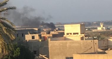 الجيش الليبى يسقط طائرة مسيرة تركية فى مطار معيتقية الدولى 