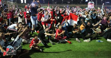 أعضاء مركز شباب الجزيرة يشاهدون مباراة مصر على تايم سبورت