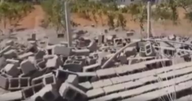شاهد.. آثار قصف الطيران التركى لمنازل المدنيين فى مدينة ترهونة الليبية
