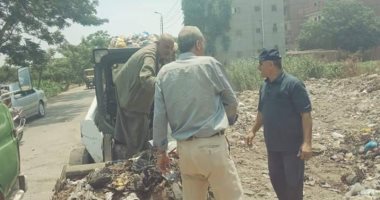 صور.. رفع 35 طن قمامة فى حملة نظافة مكبرة بالوحدة المحلية بجنزور فى المنوفية